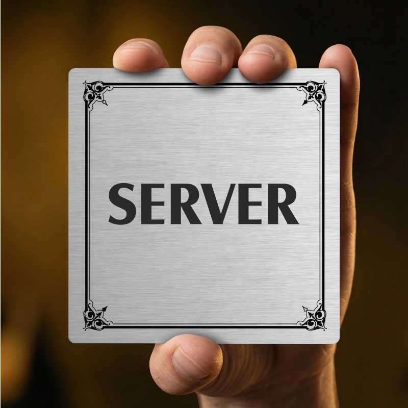 Server, 118x118mm, stříbrná, Nevada
